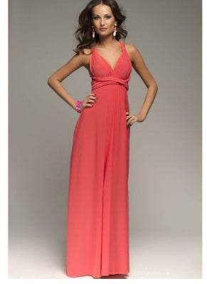 Women's Sexy Long Party Dress Club Floor-Length Summer Backless Bandage Maxi Dress Multiway Bridesmaids Boho Women Dress Vestidos - terrifictrend