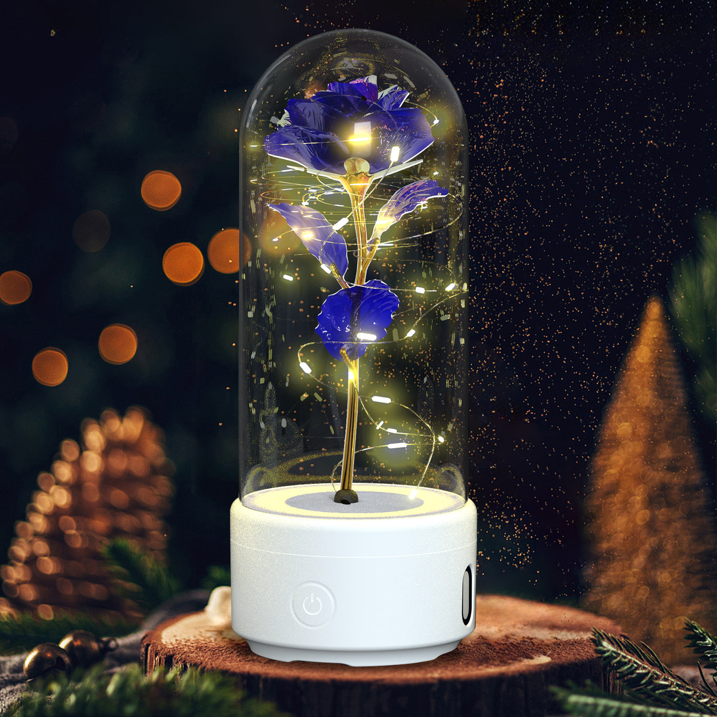 "2-in-1 Rose LED Light Speaker"