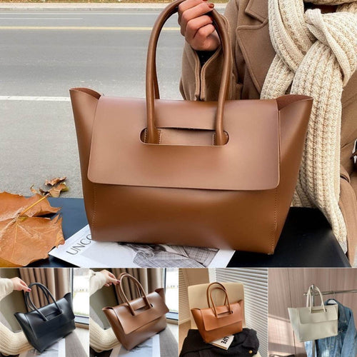 Fashion Women Shoulder Bags Large Capacity Handbags Simple Retro Tote Bags Solid Color Famous Brand High Quality Bags - terrifictrend