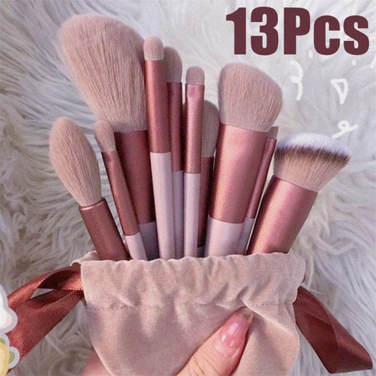 13Pcs Makeup Brush Set Make Up Concealer Brush Blush Powder Brush Eye Shadow Highlighter Foundation Brush Cosmetic Beauty Tools - terrifictrend