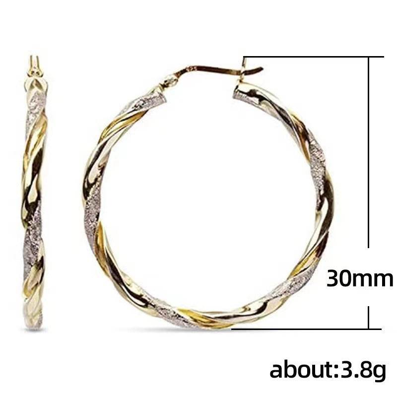 Simple Gold Women's Metal Alloy Earrings - terrifictrend