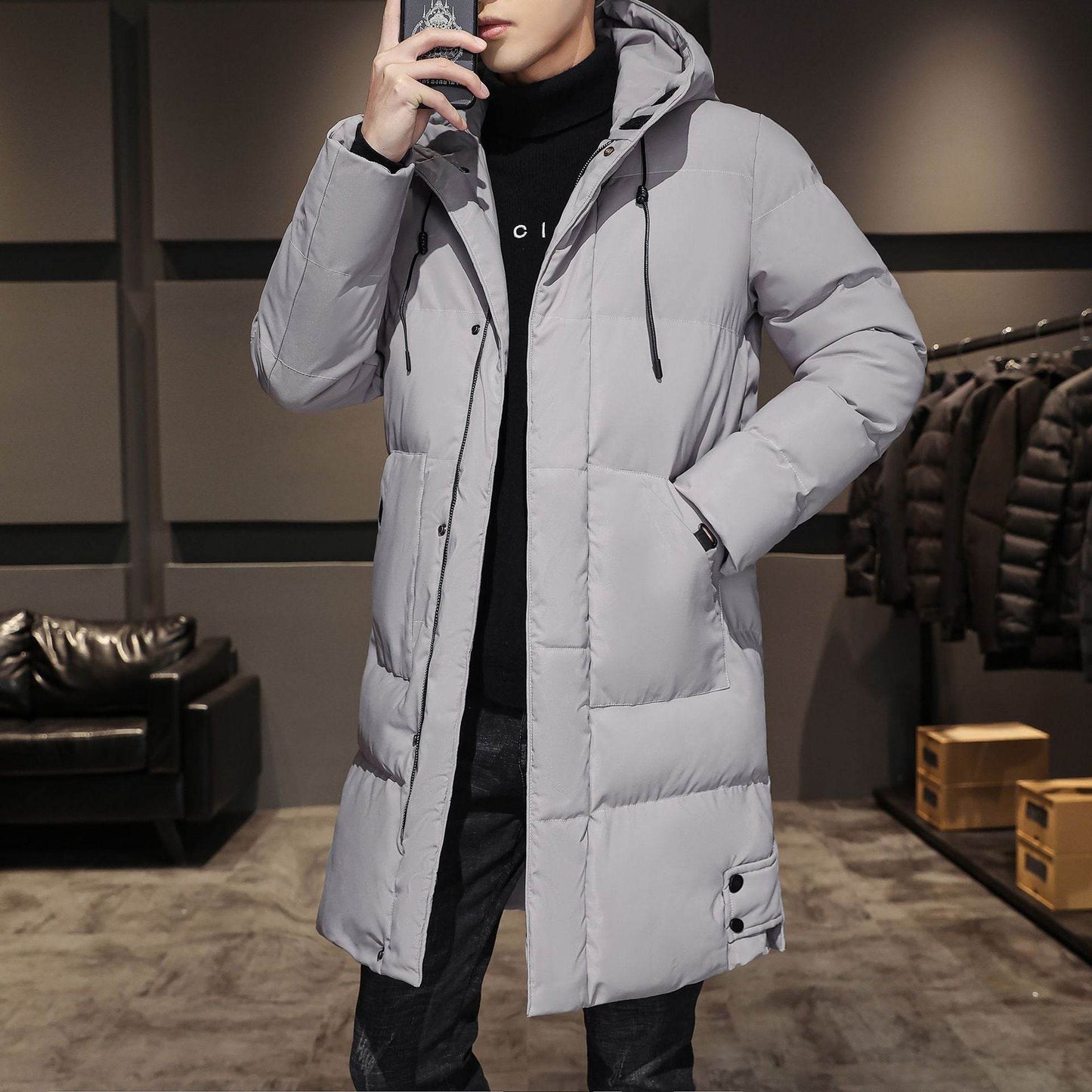 Fashionable And Handsome Thickened Work Clothes Cotton Coat Winter Clothing Down Men - terrifictrend
