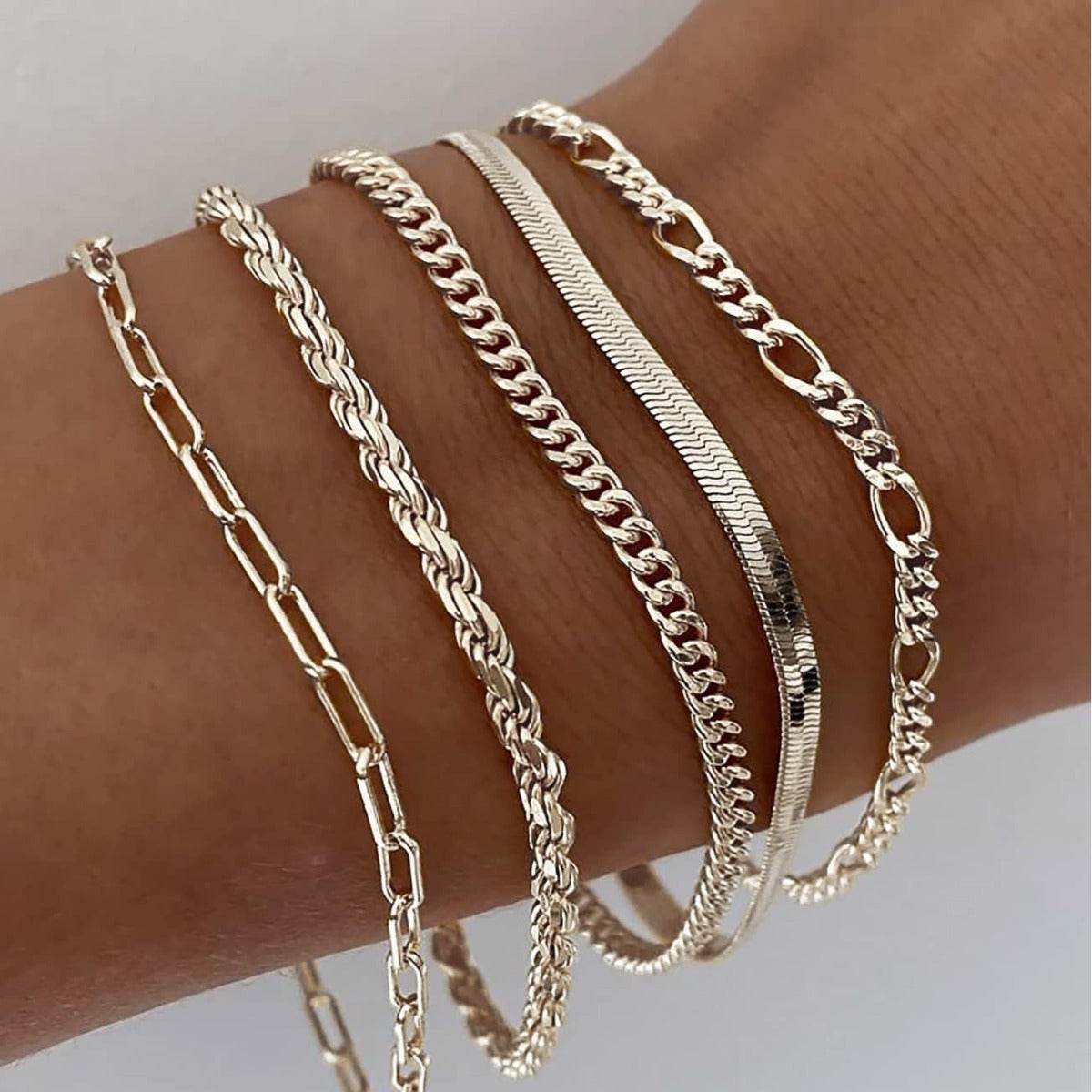 Women's Fashion Minimalist Style Bracelet Set - terrifictrend
