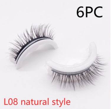 Reusable 3D Mink Lashes Natural False Eyelashes Self Adhesive Fake Glue Free Makeup Eyelash Extension Silk - terrifictrend