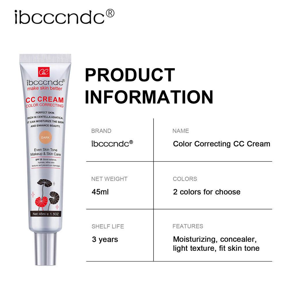 Moisturizing Correcting CC Cream Waterproof Anti-sweat Makeup Before Concealer Lasting Women Makeup Protect Skin Erborian Make - terrifictrend