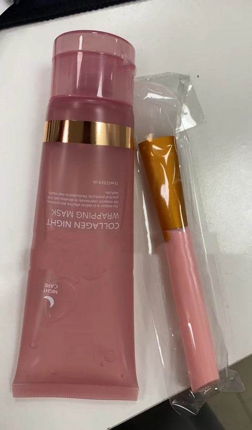 Face Night Mask Collagen Wrapping Mask Natural Ingredients Firming Elasticity & Hydration Anti-wrinkle For Skin Care - terrifictrend
