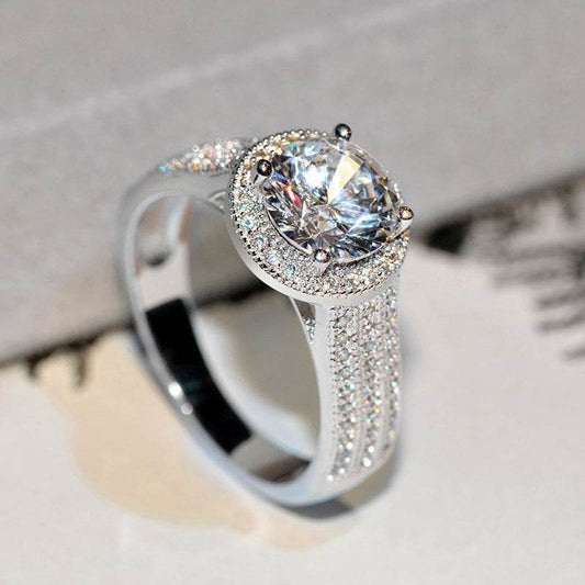 Classic Lotus Diamond Ring for Wedding Diamond Ring - terrifictrend
