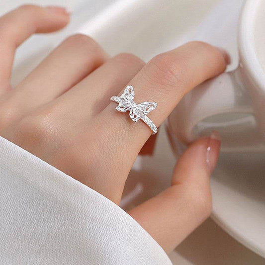 Lava Butterfly Ring Female Stylish Opening Adjustable - terrifictrend