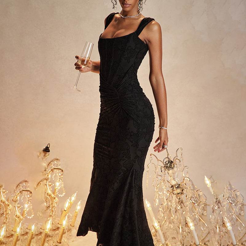Mozision Off-shoulder Backless Sexy Evening Dress For Women Purple Sleeveless Strapless Ruched Bodycon Club Party Dress - terrifictrend