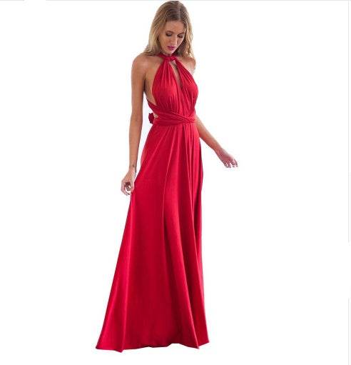 Women's Sexy Long Party Dress Club Floor-Length Summer Backless Bandage Maxi Dress Multiway Bridesmaids Boho Women Dress Vestidos - terrifictrend