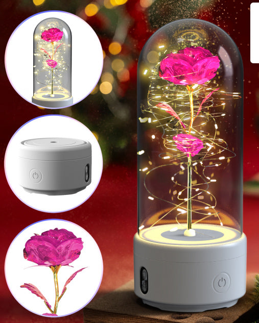 "2-in-1 Rose LED Light Speaker"