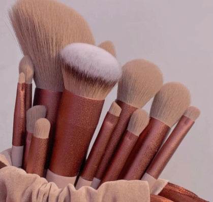 13Pcs Makeup Brush Set Make Up Concealer Brush Blush Powder Brush Eye Shadow Highlighter Foundation Brush Cosmetic Beauty Tools - terrifictrend