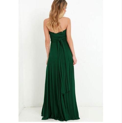 Women's Sexy Long Party Dress Club Floor-Length Summer Backless Bandage Maxi Dress Multiway Bridesmaids Boho Women Dress Vestidos - terrifictrend