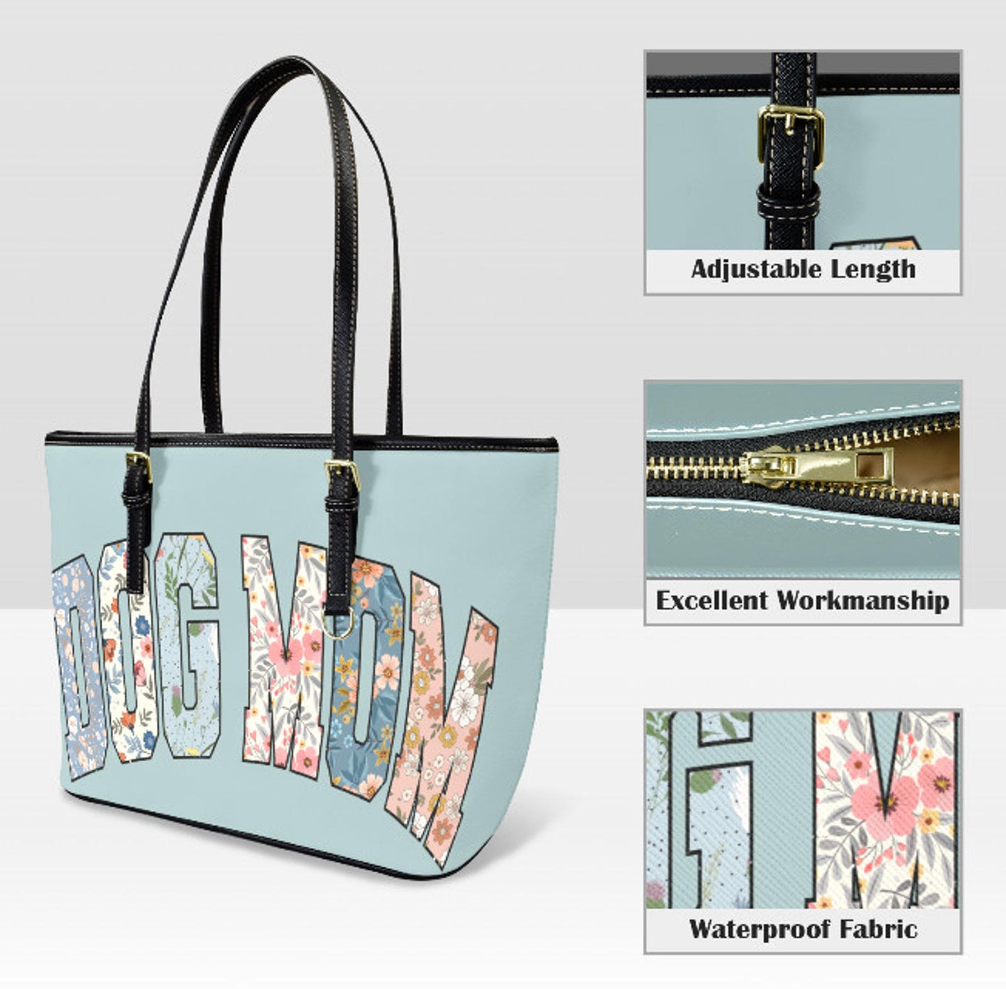 Custom Tote Hand Shoulder Bag 12 X 15 Spring Happy Mothers Day Dog Mom Gift New Terrifictrend