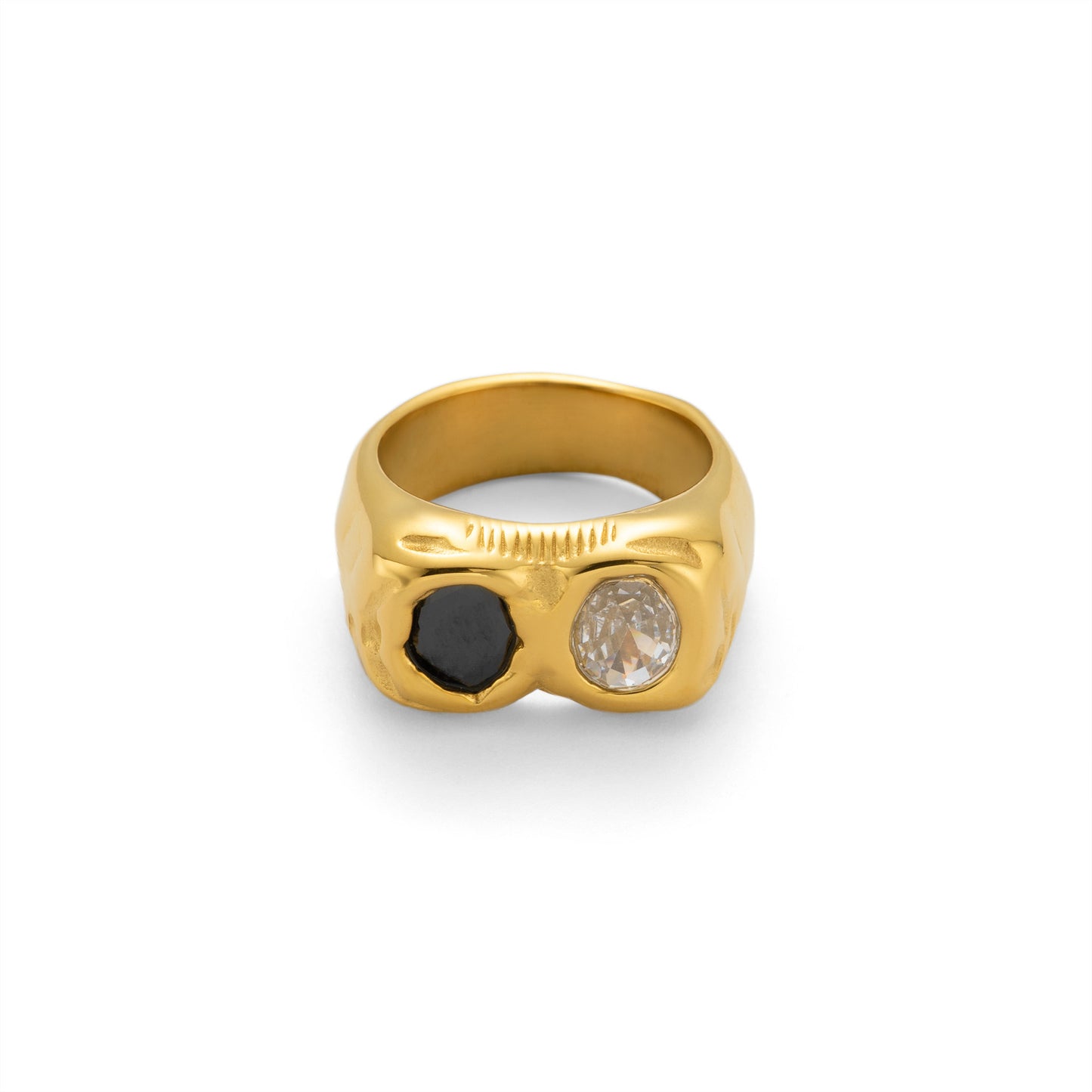 "18K Gold Plated Zircon Ring"