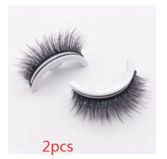 Reusable 3D Mink Lashes Natural False Eyelashes Self Adhesive Fake Glue Free Makeup Eyelash Extension Silk - terrifictrend