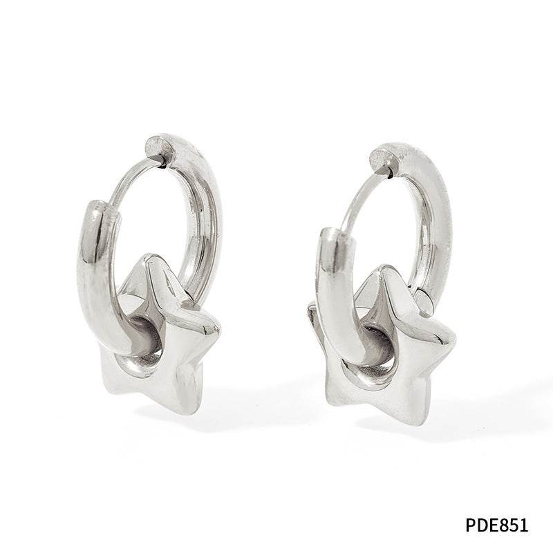 XINGX Earrings Stainless Steel Glossy Earrings - terrifictrend