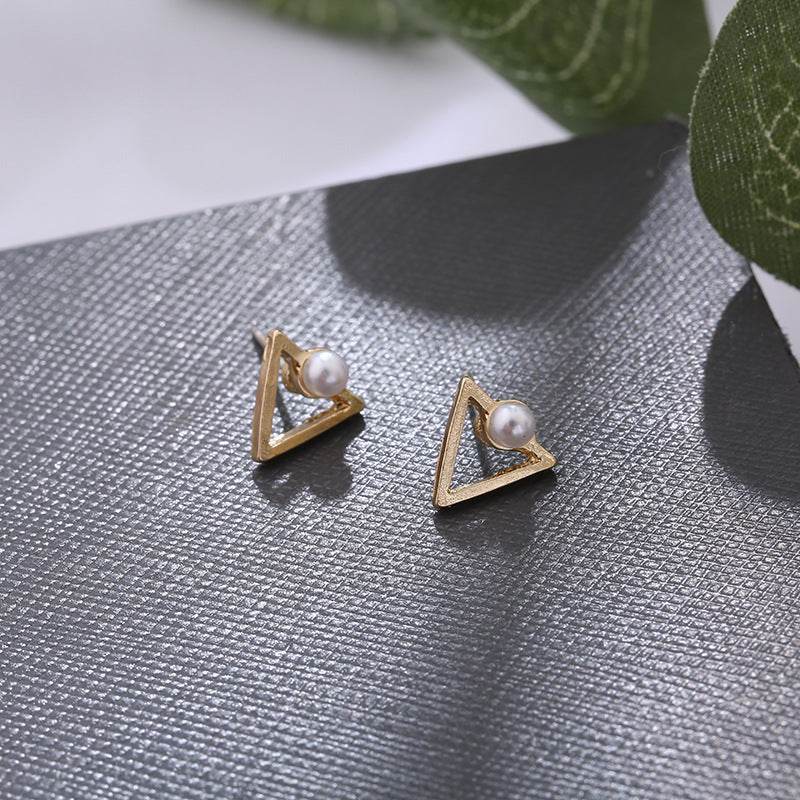 Hollow Diamond Square Stud Earrings - terrifictrend