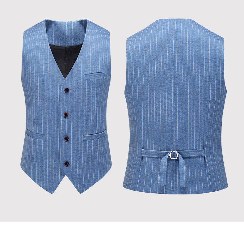 Men's Suits New Large Size Suit Wedding Suit Business Casual Blue Wedding Korean Slim Dress Cj