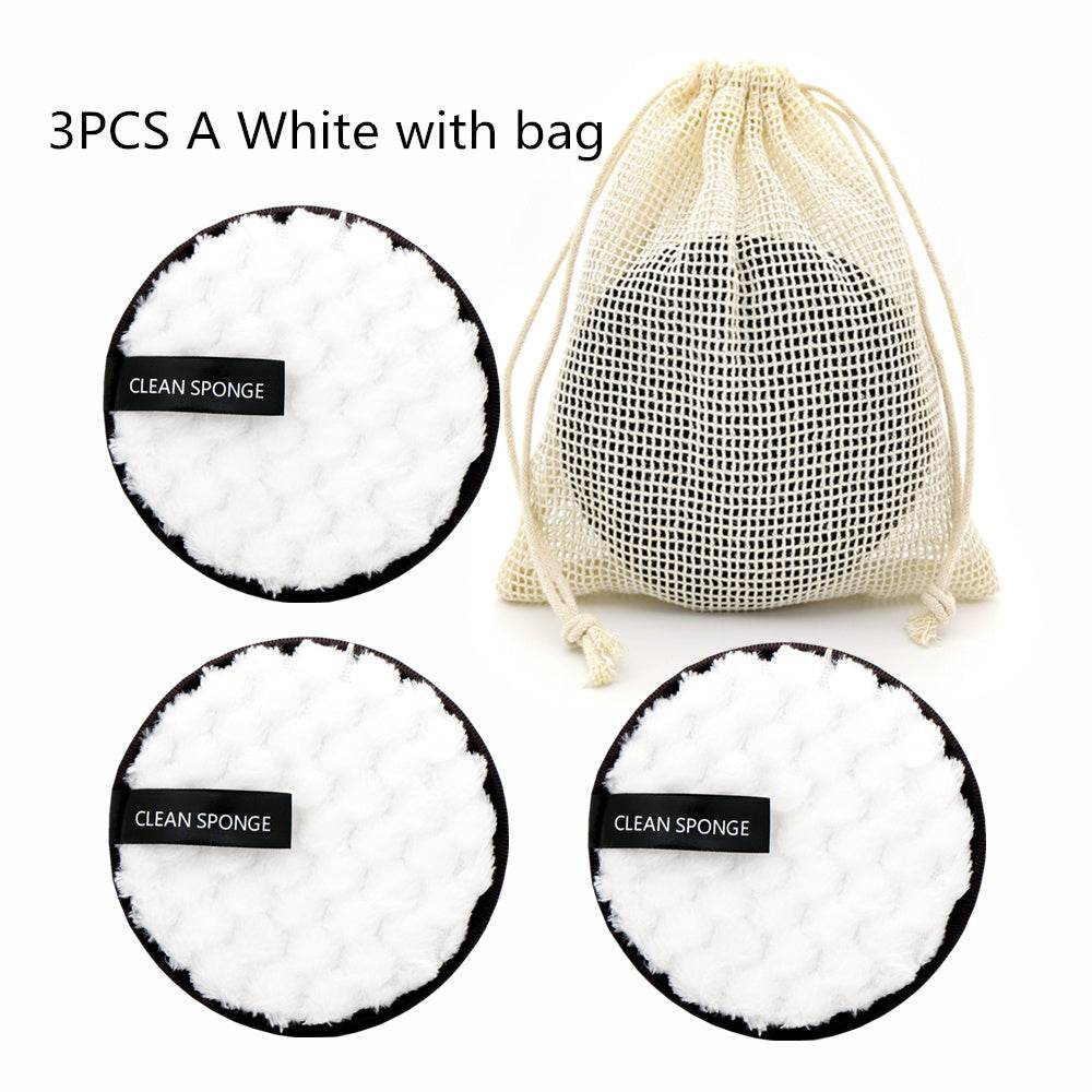 Pineapple Grid Cleansing Pad Round Water Cleansing Cotton Makeup Remover Puff - terrifictrend