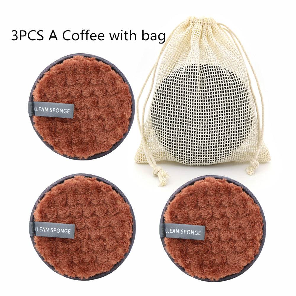 Pineapple Grid Cleansing Pad Round Water Cleansing Cotton Makeup Remover Puff - terrifictrend