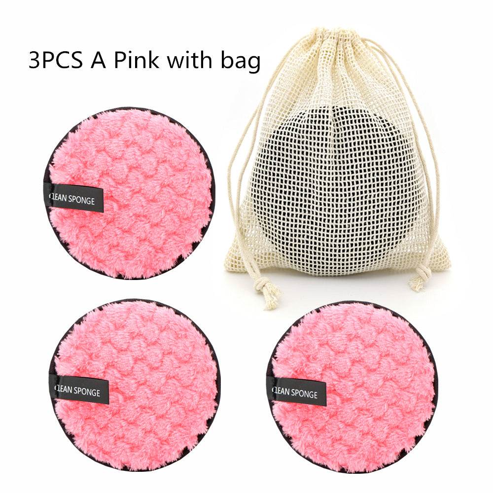 Pineapple Grid Cleansing Pad Round Water Cleansing Cotton Makeup Remover Puff - terrifictrend