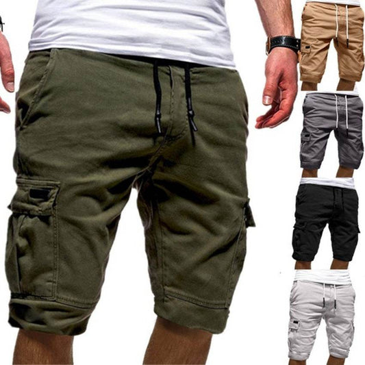 Men Casual Jogger Sports Cargo Shorts Military Combat Workout Gym Trousers Summer Mens Clothing - terrifictrend