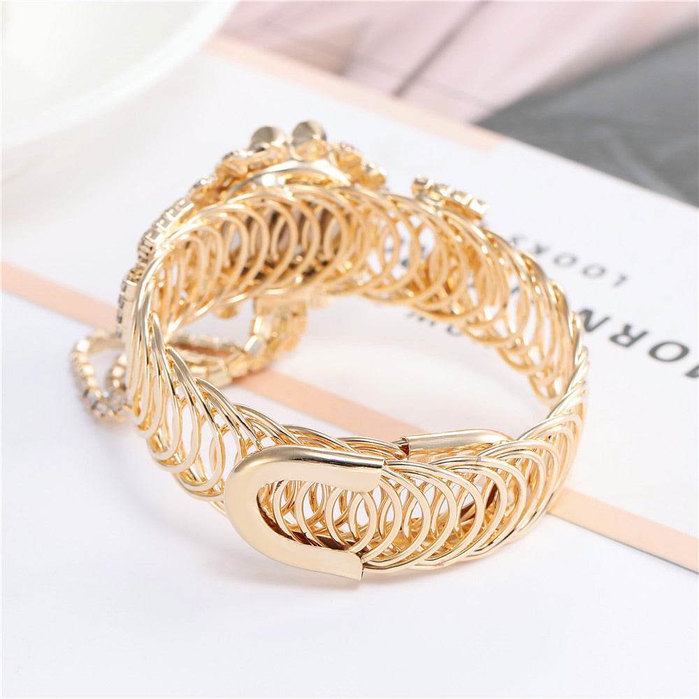 All-match Ladies Diamond Claw Chain Quartz Watch - terrifictrend