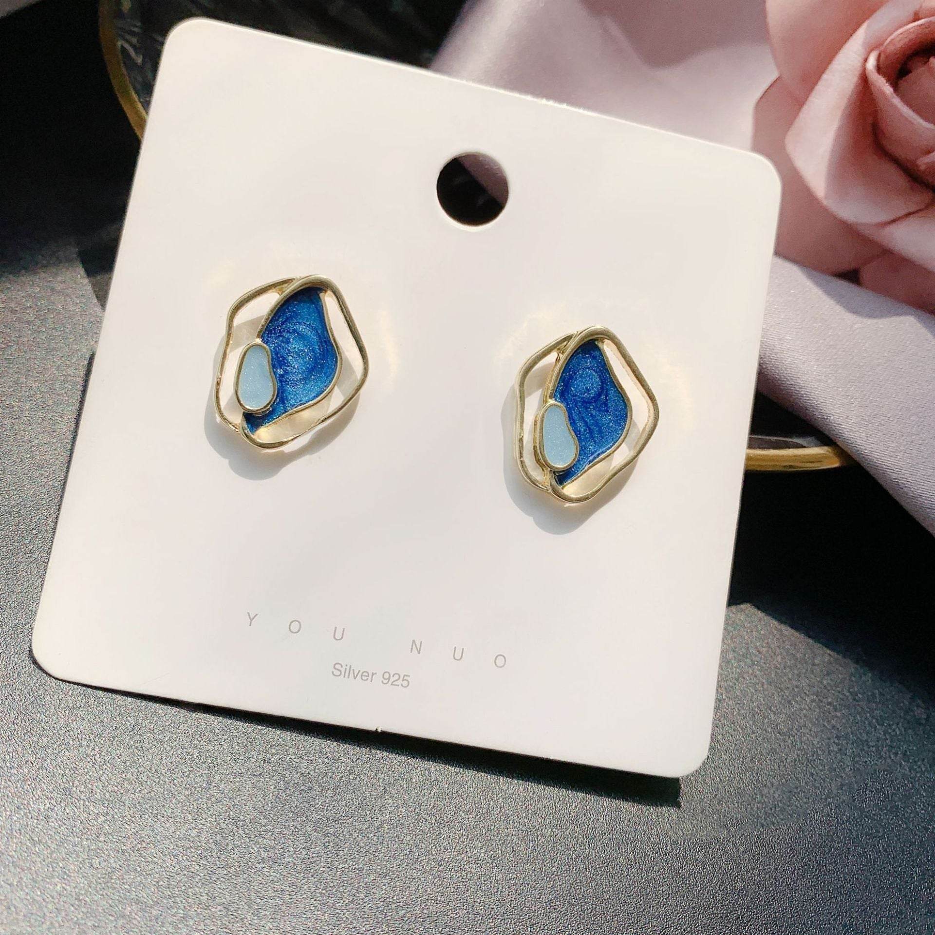 S925 Silver Stud Earrings Simple Women's Small - terrifictrend