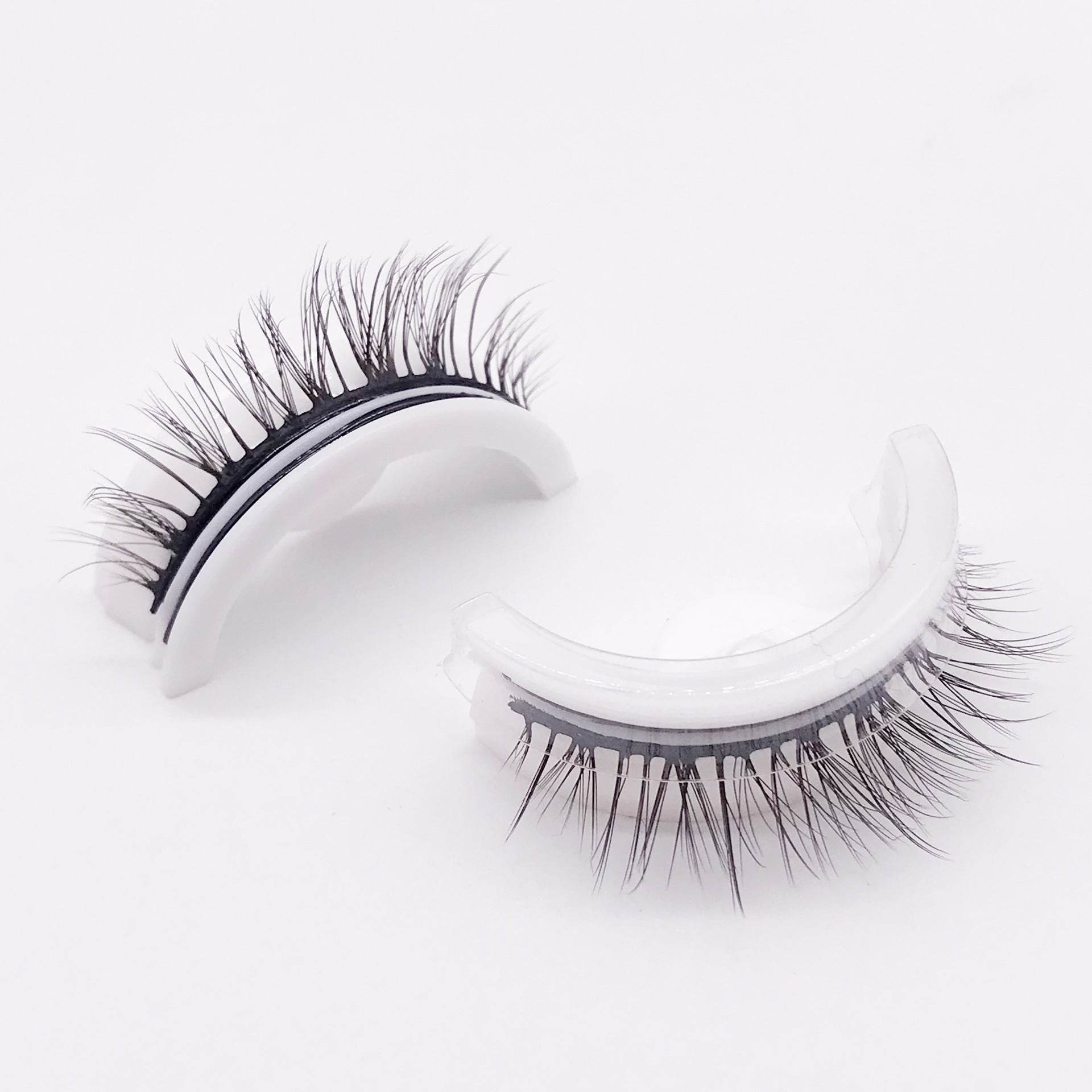 Reusable 3D Mink Lashes Natural False Eyelashes Self Adhesive Fake Glue Free Makeup Eyelash Extension Silk - terrifictrend