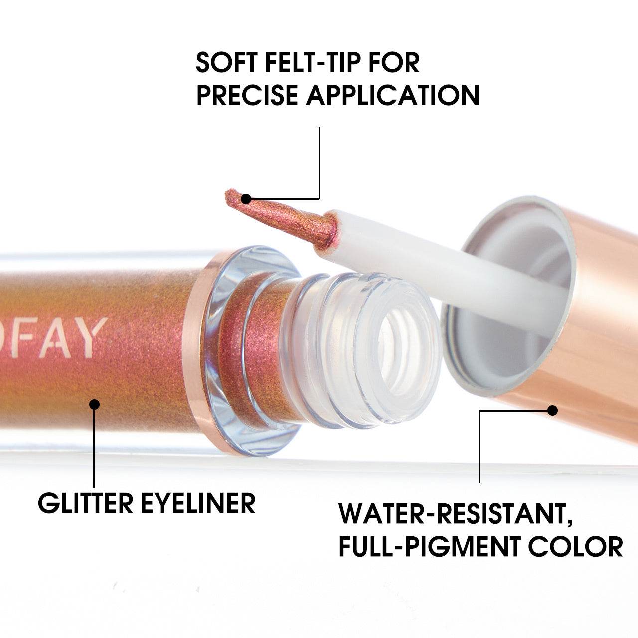 PHOFAY Liquid Glitter Eyeliner Set - terrifictrend