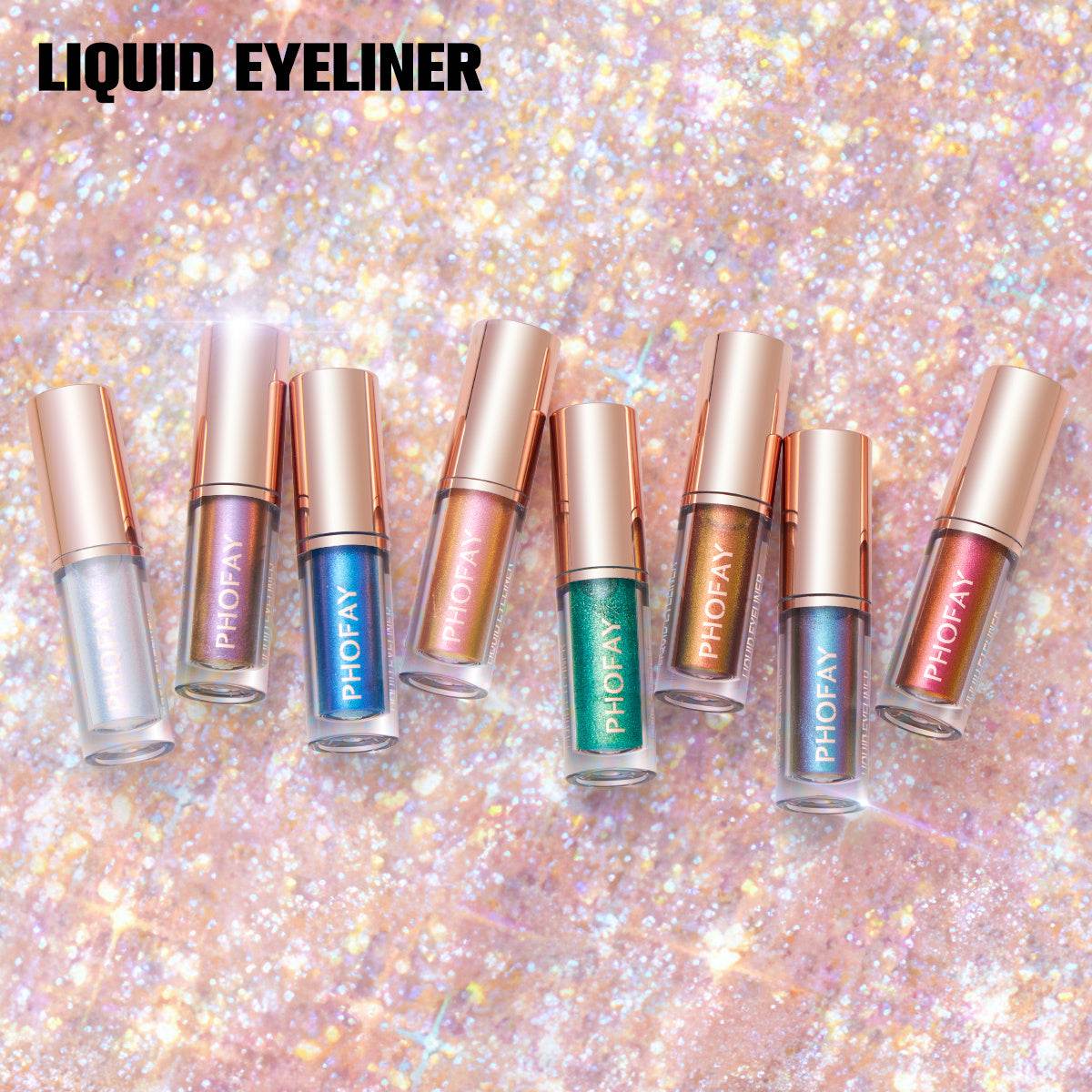 PHOFAY Liquid Glitter Eyeliner Set - terrifictrend