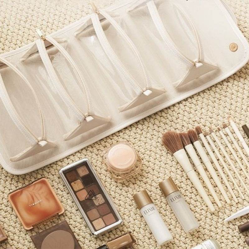 New Folding Cosmetic Bag Large Capacity Portable Handbag Waterproof Travel Storage Washing Bag For Women - terrifictrend