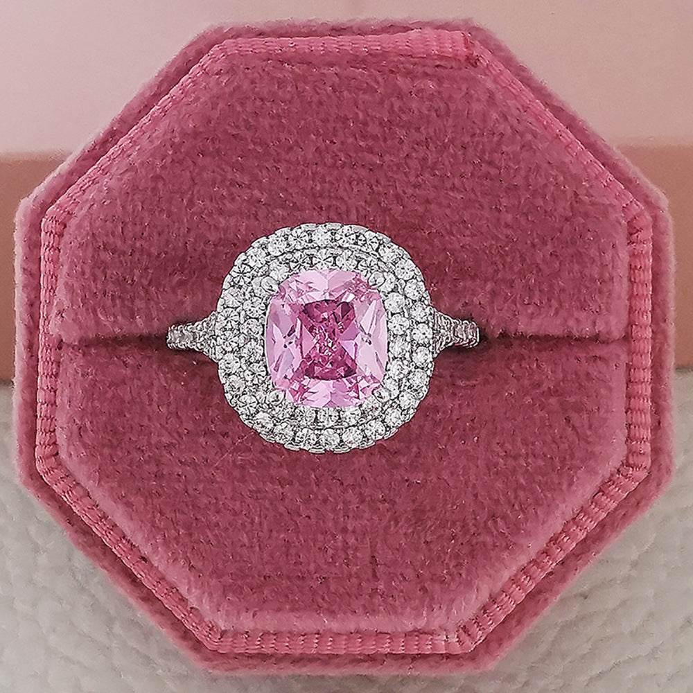 Fashion Jewelry Luxury Multicolor Charm Cubic Zirconia Wedding Rings For Women T Shape Stone Party Jewelry Gifts - terrifictrend