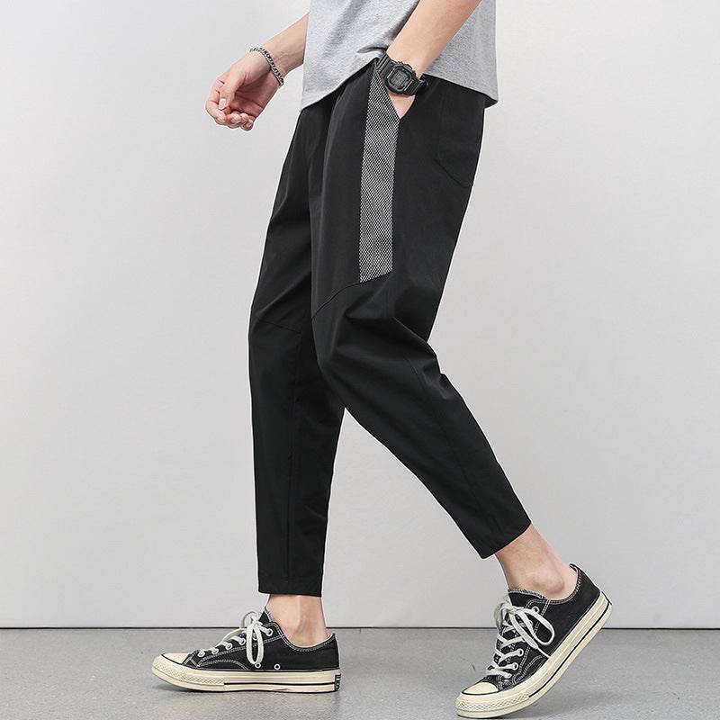 Cropped Thin Casual Drawstring Tappered Pants - terrifictrend