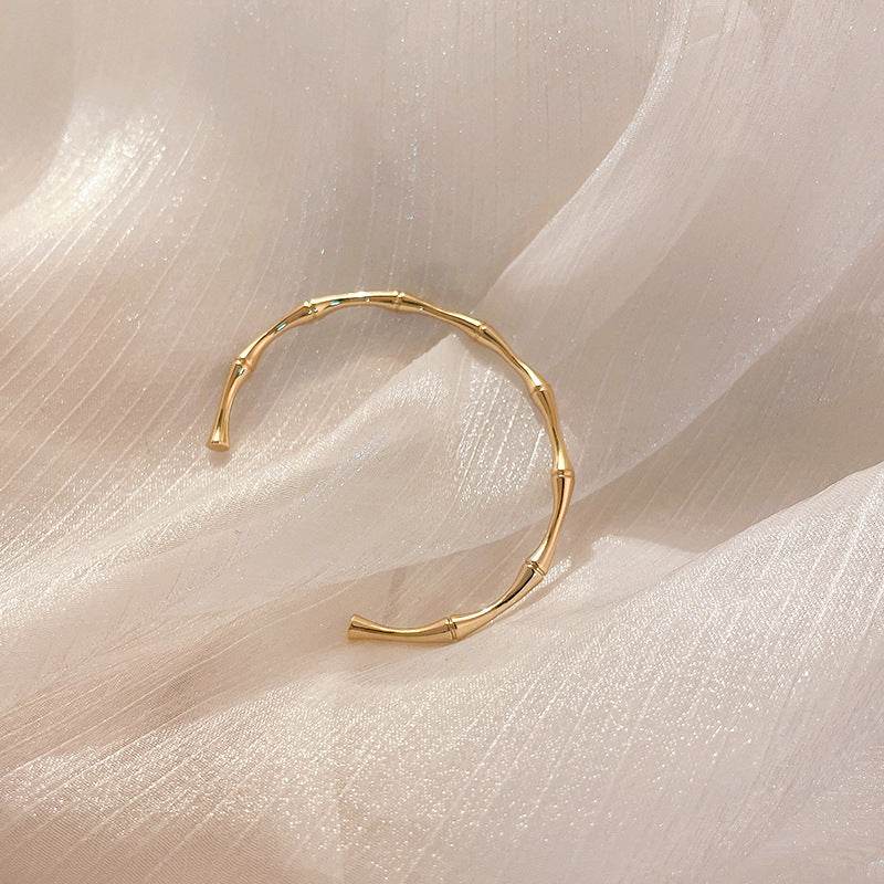 Bamboo Opening Women's Simple Personality Bracelet Retro Temperament - terrifictrend