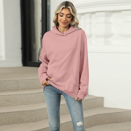 Casual Hooded Pocket Sweatshirt Women - terrifictrend