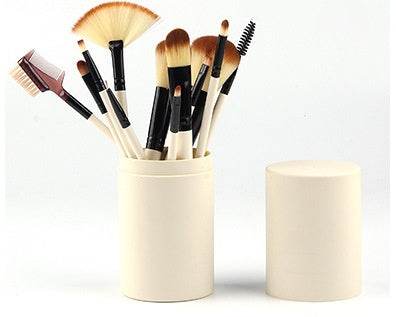 12pcs Makeup Brush Set Blush Eyeshadow Eyelash Highlighter Makeup Brush - terrifictrend