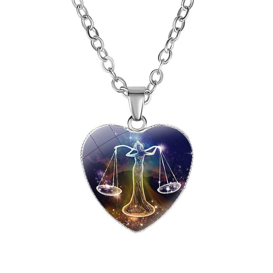 Women's Zodiac Heart Pendant Necklace - terrifictrend