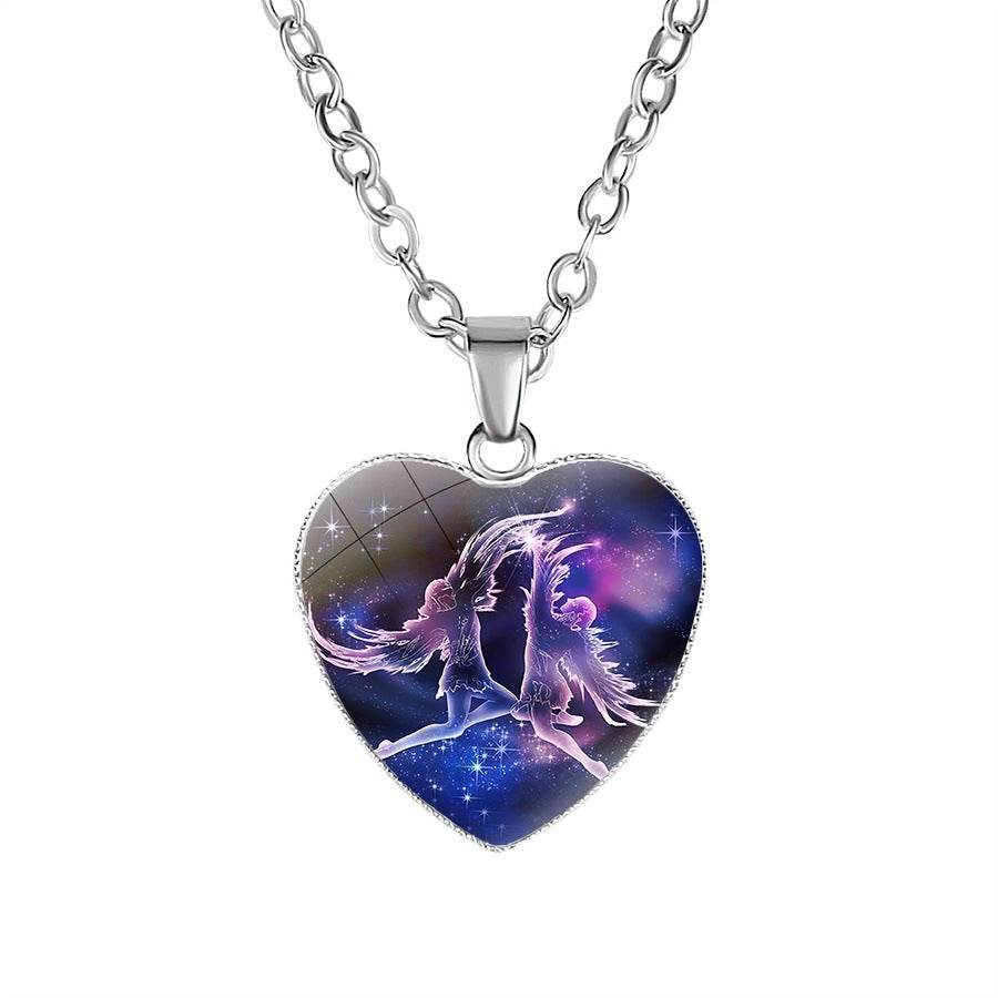 Women's Zodiac Heart Pendant Necklace - terrifictrend