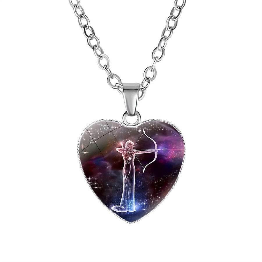 Women's Zodiac Heart Pendant Necklace - terrifictrend