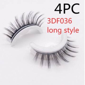 Reusable 3D Mink Lashes Natural False Eyelashes Self Adhesive Fake Glue Free Makeup Eyelash Extension Silk - terrifictrend