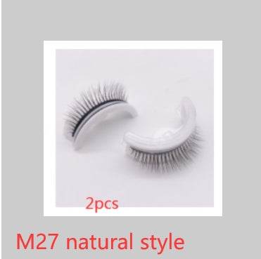 Reusable 3D Mink Lashes Natural False Eyelashes Self Adhesive Fake Glue Free Makeup Eyelash Extension Silk - terrifictrend