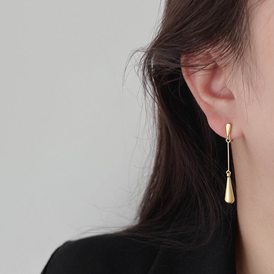 Long Slimming Water Drop Earrings Female Temperament - terrifictrend