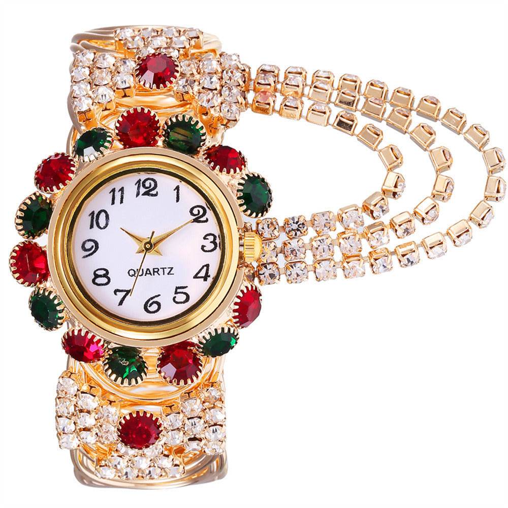 All-match Ladies Diamond Claw Chain Quartz Watch - terrifictrend