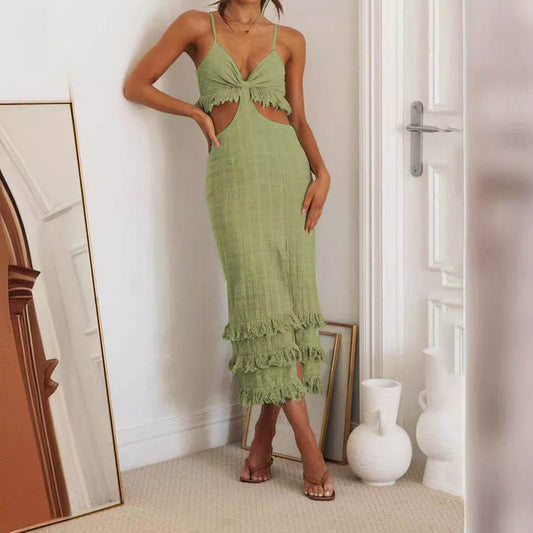 Personalized Sling Temperament Dress Close-fitting Sheath Dress - terrifictrend