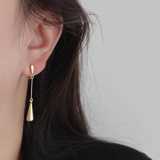 Long Slimming Water Drop Earrings Female Temperament - terrifictrend