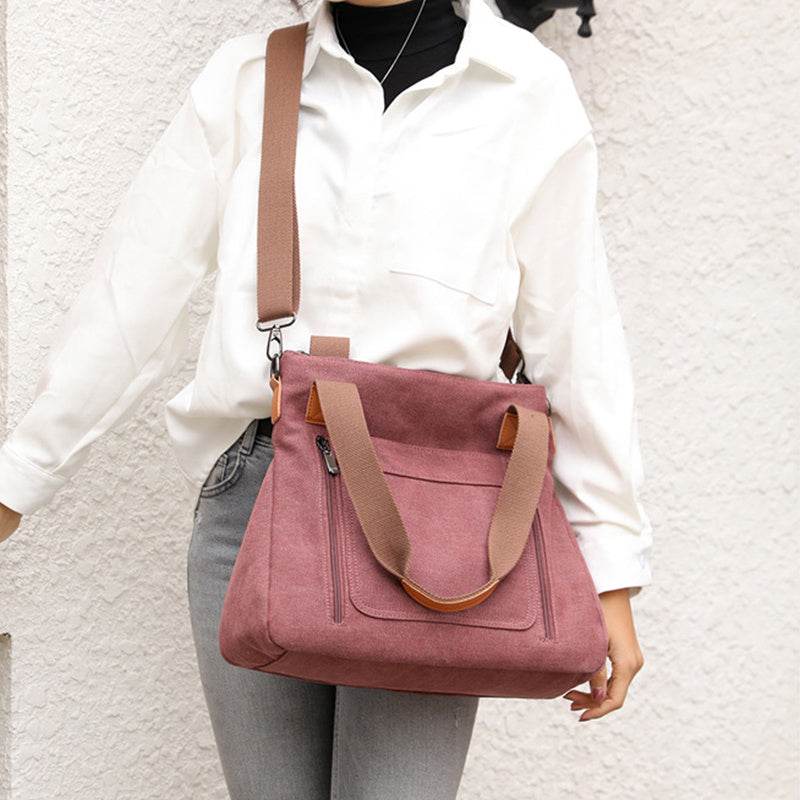 Women Totes All-match Portable Large-capacity Female Canvas Bag Female Casual Shoulder Bags - terrifictrend