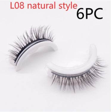 Reusable 3D Mink Lashes Natural False Eyelashes Self Adhesive Fake Glue Free Makeup Eyelash Extension Silk - terrifictrend