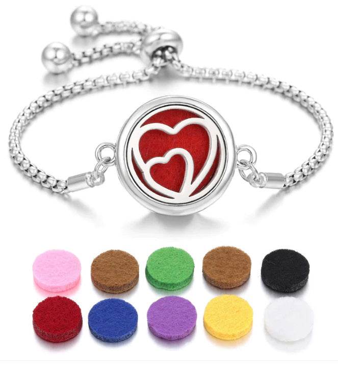 2024 New Kaleidoscope Aromatherapy Bracelet Perfume Essential Oil Diffuser Locket Bracelet Charms Women Aroma Diffuser Jewelry - terrifictrend